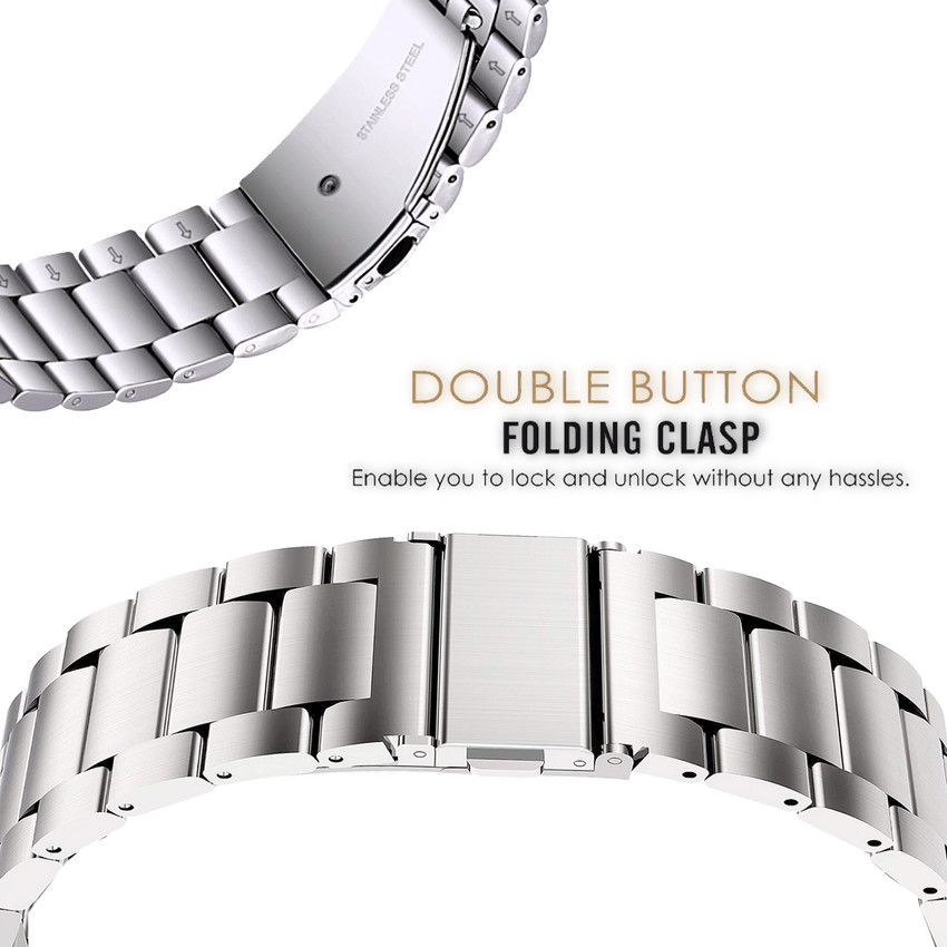 ACM Watch Strap Metal for Fossil Gen 6 44mm Smartwatch Belt Band Silver Smart Watch Strap Price in India Buy ACM Watch Strap Metal for Fossil Gen 6 44mm Smartwatch Belt