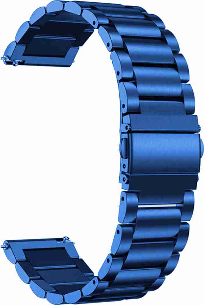 Blue metal watch strap sale