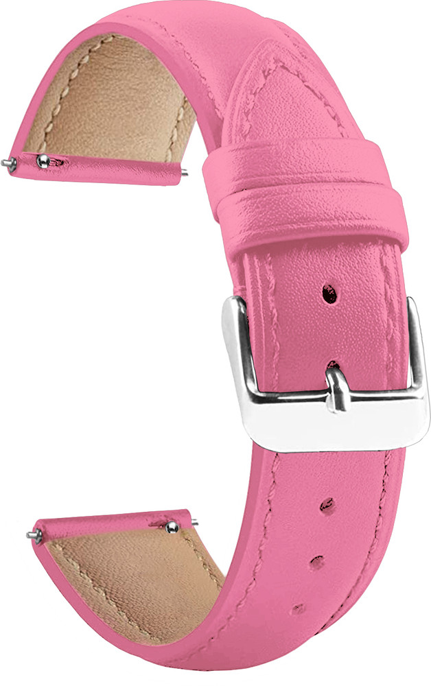 Pink leather on sale watch band