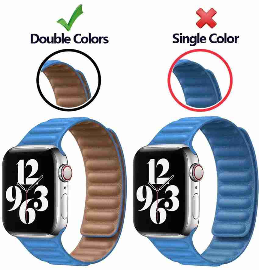 Genuine Leather Strap For Apple Watch Band 7 41/45mm iWatch 6 SE 5