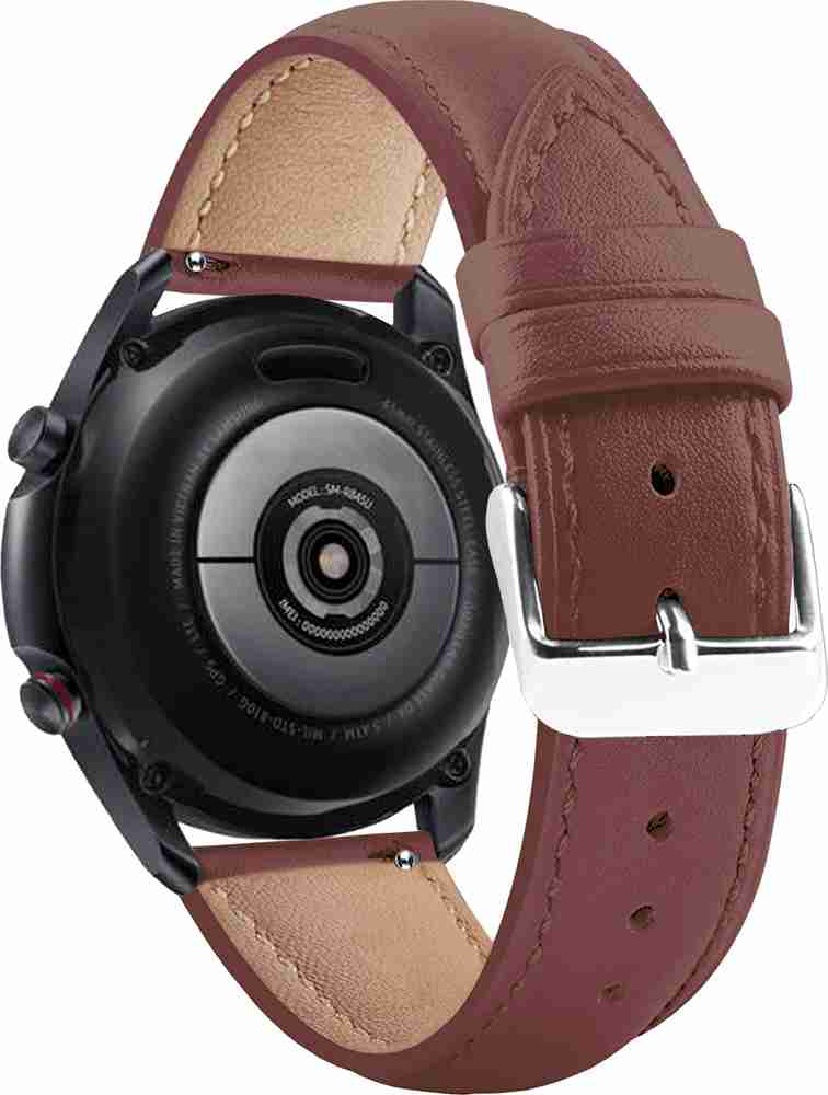 ACM Watch Strap Leather Belt for Samsung Galaxy Watch 3 41mm Smartwatch Band Brown Smart Watch Strap Price in India Buy ACM Watch Strap Leather Belt for Samsung Galaxy Watch 3