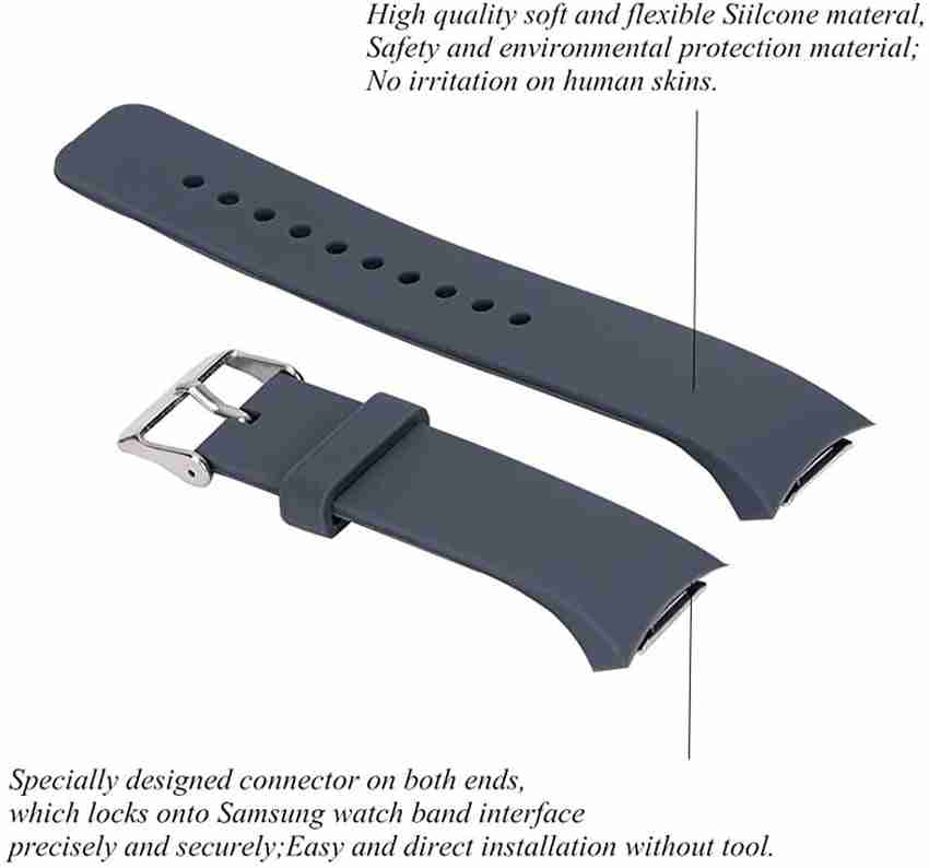 Zibuyu Sport Silicone Strap for Samsung Gear S2 R720 R730 Watch