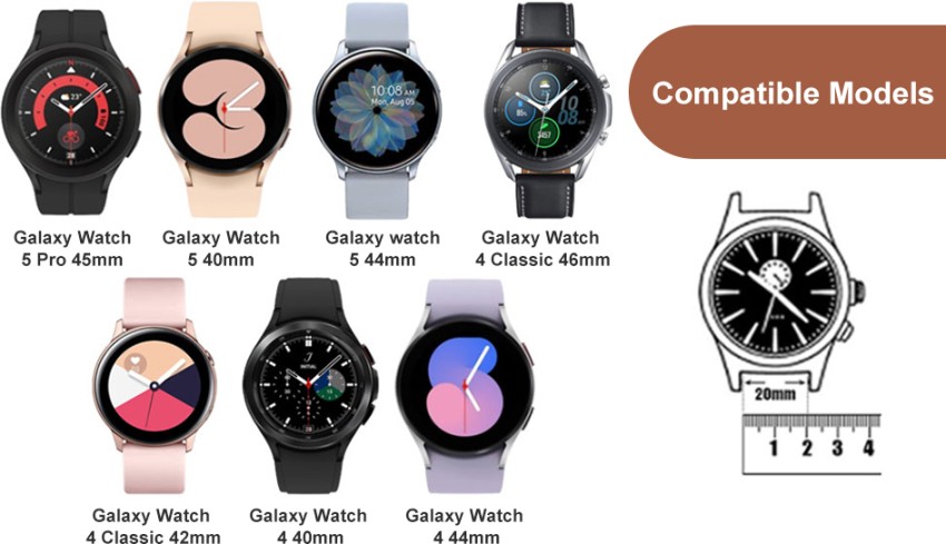 Samsung Galaxy Watch 5 Pro, Watch 5, Watch 4, Watch 3, Active 1,2