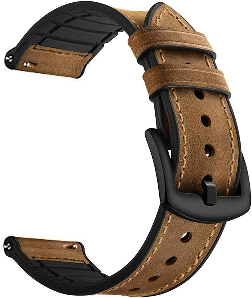 Samsung galaxy watch 46mm leather best sale strap