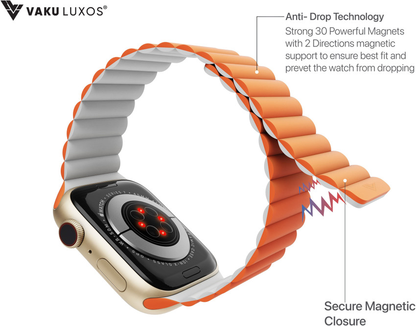 Vaku Luxos Silicon Magnetic Strap for Apple Watch Series 8 7 6 5 4