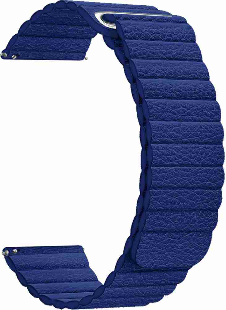 ACM Leather Watch Strap for Fastrack Reflex Vox 2.0 Smartwatch Belt Band Blue Smart Watch Strap Price in India Buy ACM Leather Watch Strap for Fastrack Reflex Vox 2.0 Smartwatch Belt