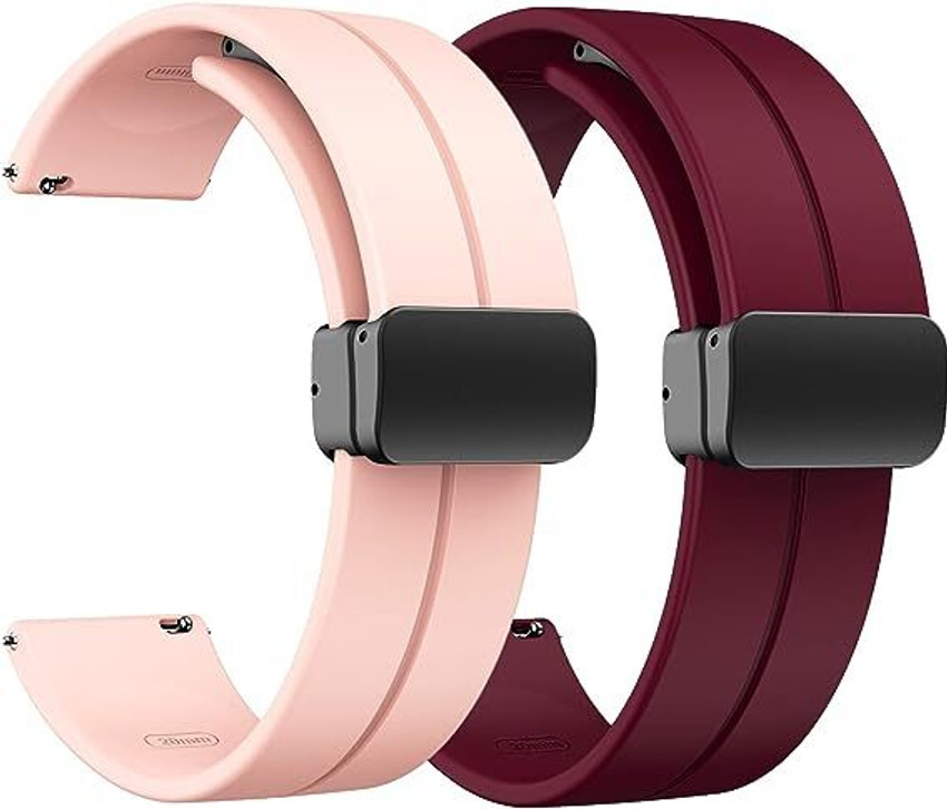 SwapME 20mm Magnetic Watch Bands with Quick Release Silicone Sport Band with Magnetic Folding Buckle for Samsung Galaxy Watch 6 40mm 44mm Galaxy Watch 6 Classic 43mm 47mm Galaxy Watch 5 Pro Band 45mm ...