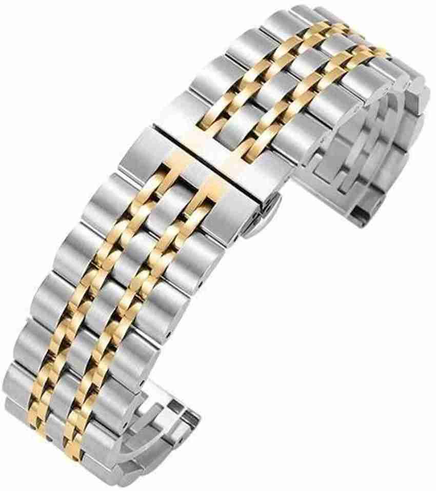 Nik s World 22 mm Stainless Steel Bracelet Metal Chain Strap with Dual Lock Clasp Smart Watch Strap Price in India Buy Nik s World 22 mm Stainless Steel Bracelet Metal Chain Strap