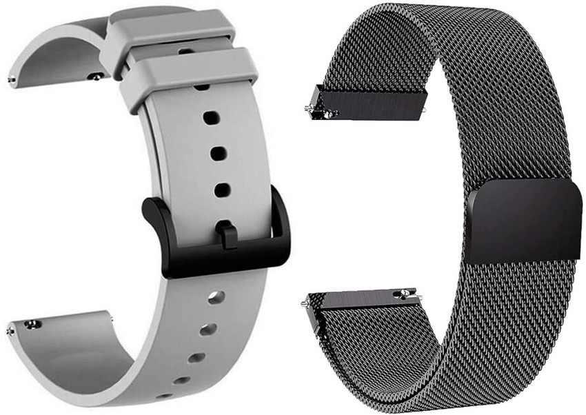 KHR 19mm Magnetic Chain Silicon Strap for Noise Colorfit Pro 2 Oxy Pulse Beat and Boat Storm Smart Watch Strap Price in India Buy KHR 19mm Magnetic Chain Silicon Strap