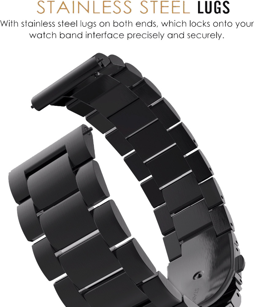 ACM Watch Strap Metal for Samsung Gear Sport 42mm Smartwatch Belt Black Smart Watch Strap Price in India Buy ACM Watch Strap Metal for Samsung Gear Sport 42mm Smartwatch Belt Black