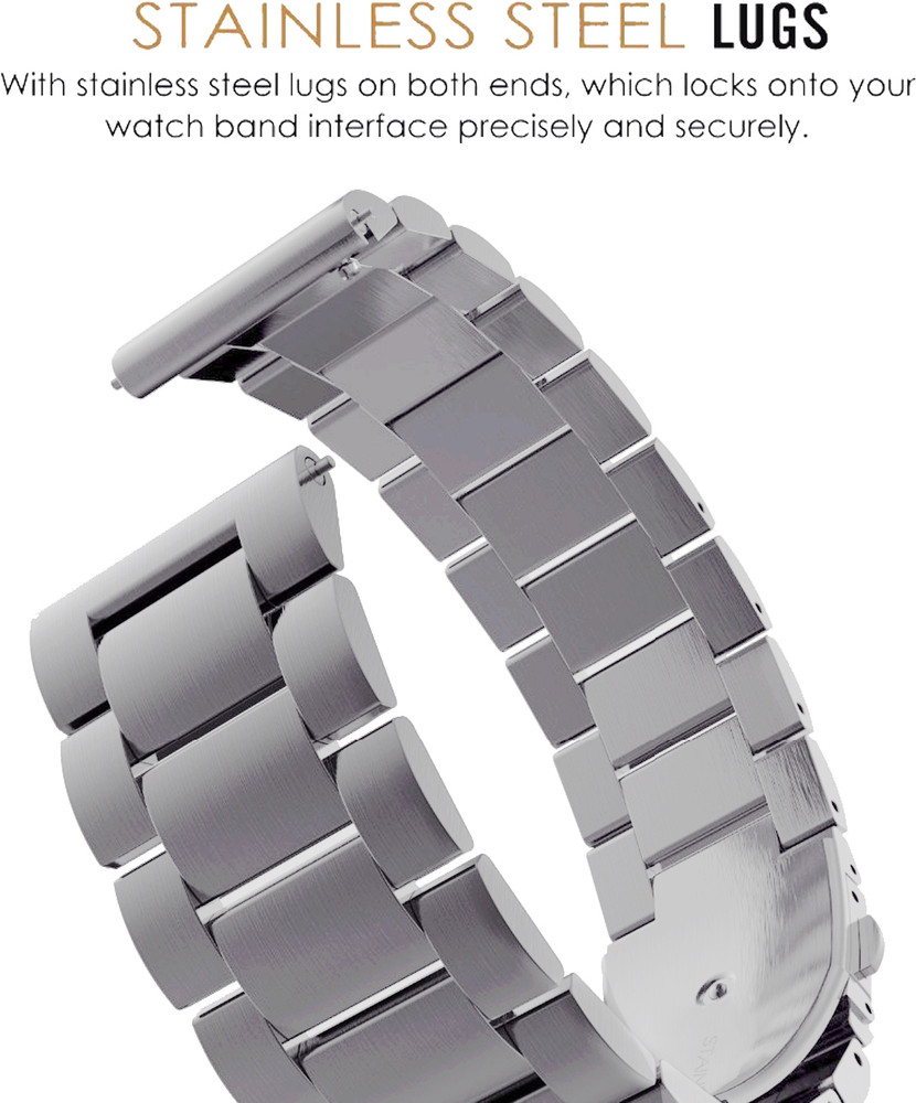 ACM Watch Strap Metal for Samsung Galaxy Watch 4 Classic 42mm Smartwatch Silver Smart Watch Strap Price in India Buy ACM Watch Strap Metal for Samsung Galaxy Watch 4 Classic 42mm