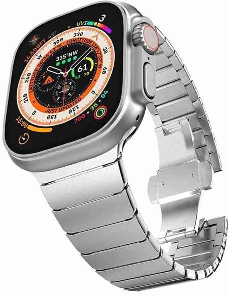 Nik s World 49mm Stainless Steel Chain Luxury Metal Strap for Apple Watch Series 8 Ultra Smart Watch Strap Price in India Buy Nik s World 49mm Stainless Steel Chain Luxury Metal Strap