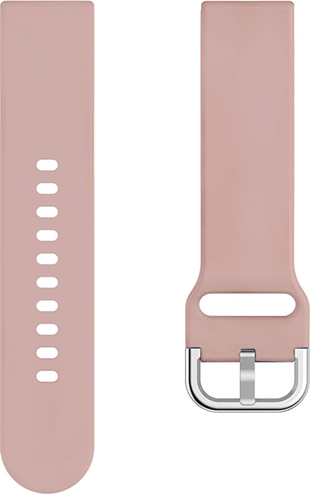cinturino smartwatch universale 20mm effetto crocco pink