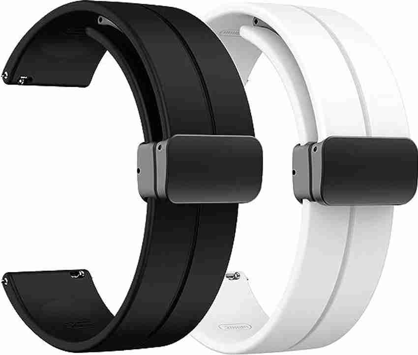 SwapME 20mm Magnetic Watch Bands with Quick Release Silicone Sport Band with Magnetic Folding Buckle for Samsung Galaxy Watch 6 40mm 44mm Galaxy Watch 6 Classic 43mm 47mm Galaxy Watch 5 Pro Band 45mm ...