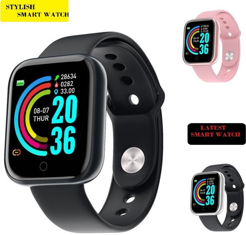 Bashaam A221 A1 MAX FITNESS TRCAKER STEP COUNT SMART WATCH BLACK