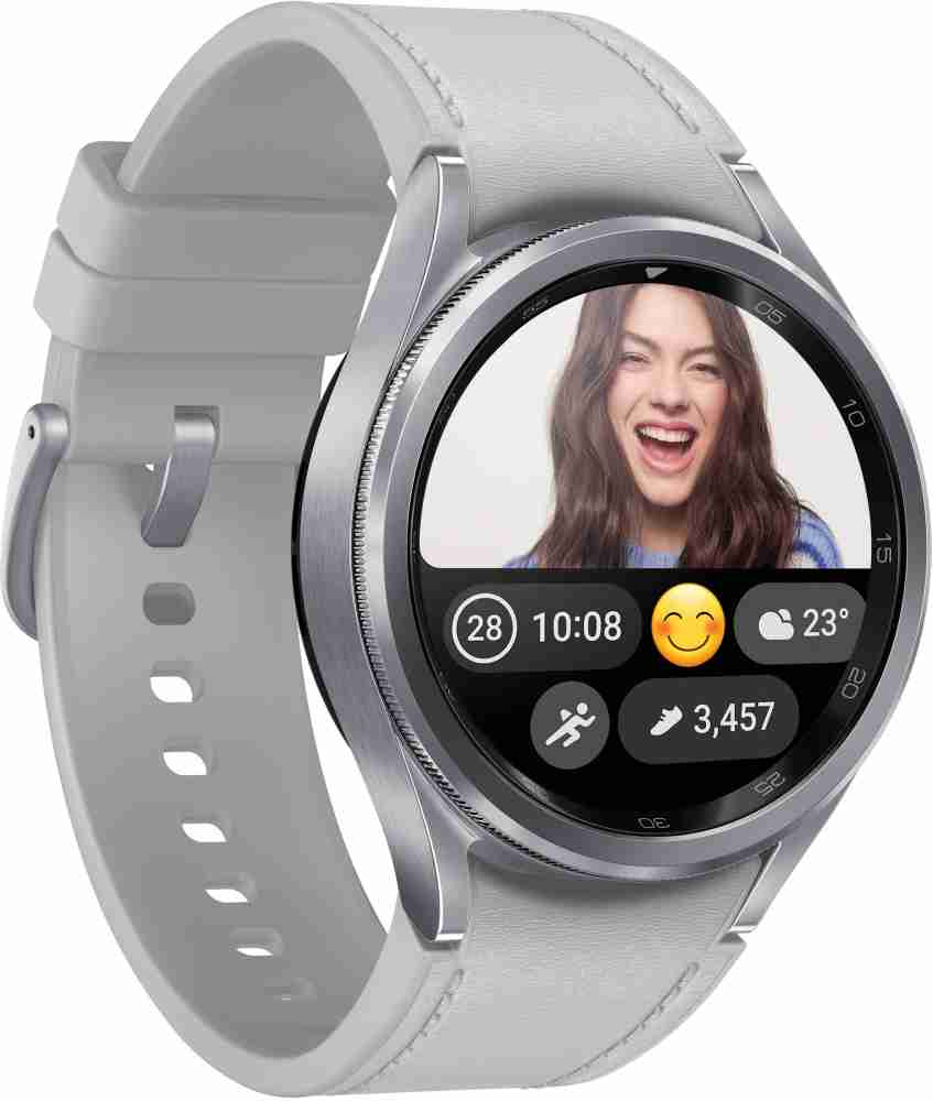 Samsung Galaxy Watch6 LTE (44mm, Silver, Compatible with Android only)