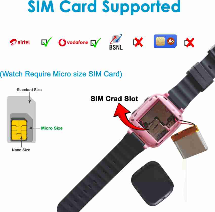 Setracker watch best sale insert sim card