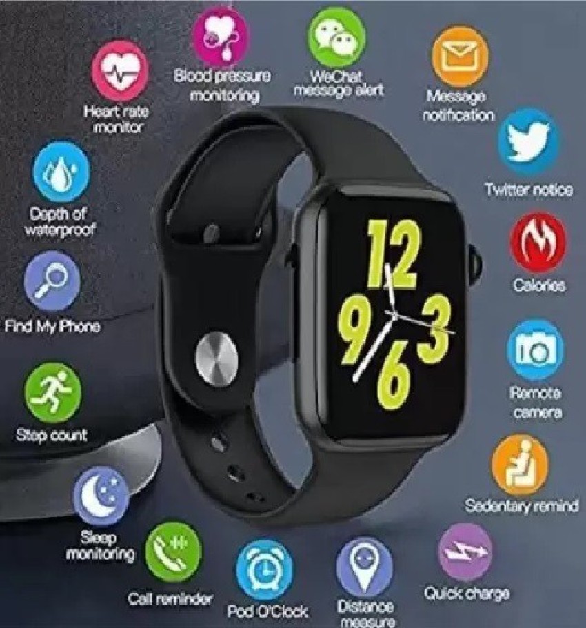 Black Square T500 Smart Watch, For Daily, 200 at Rs 400/piece in Ahmedabad