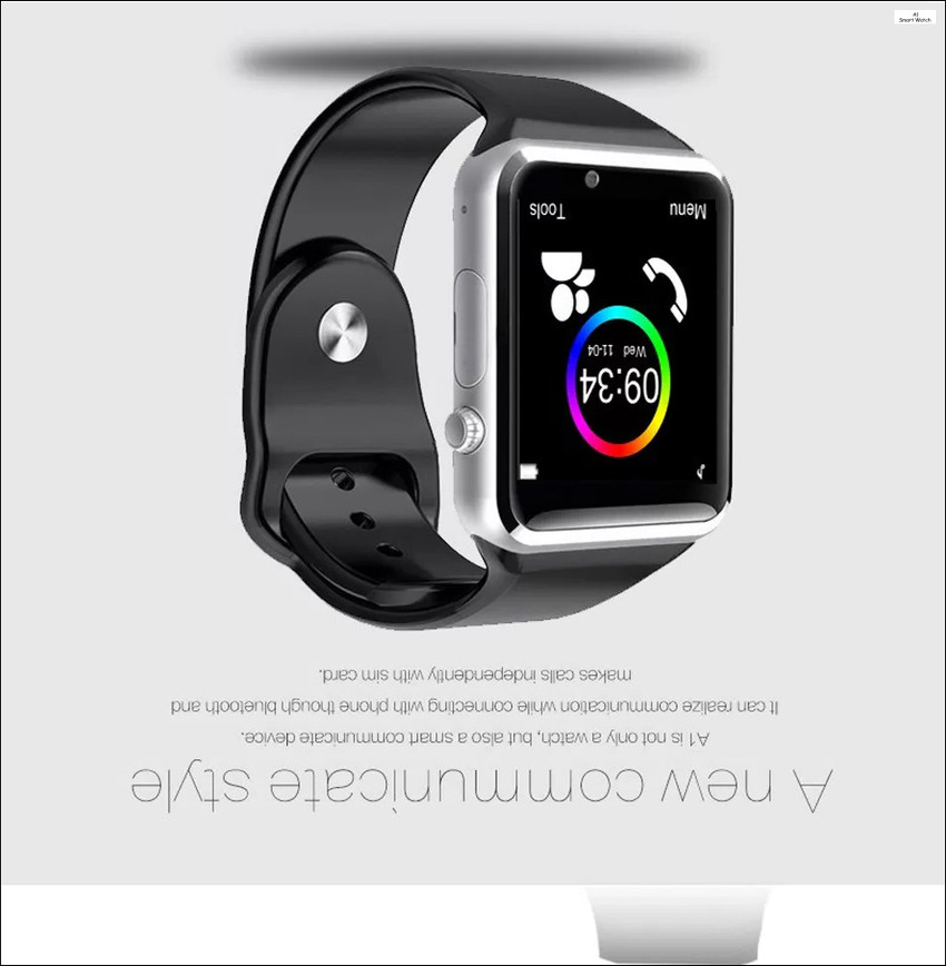 Shop New A1 Smart Watch Support SIM Memory Card Camera Bluetooth Voice Calling Smartwatch Price in India Buy Shop New A1 Smart Watch Support SIM Memory Card Camera Bluetooth