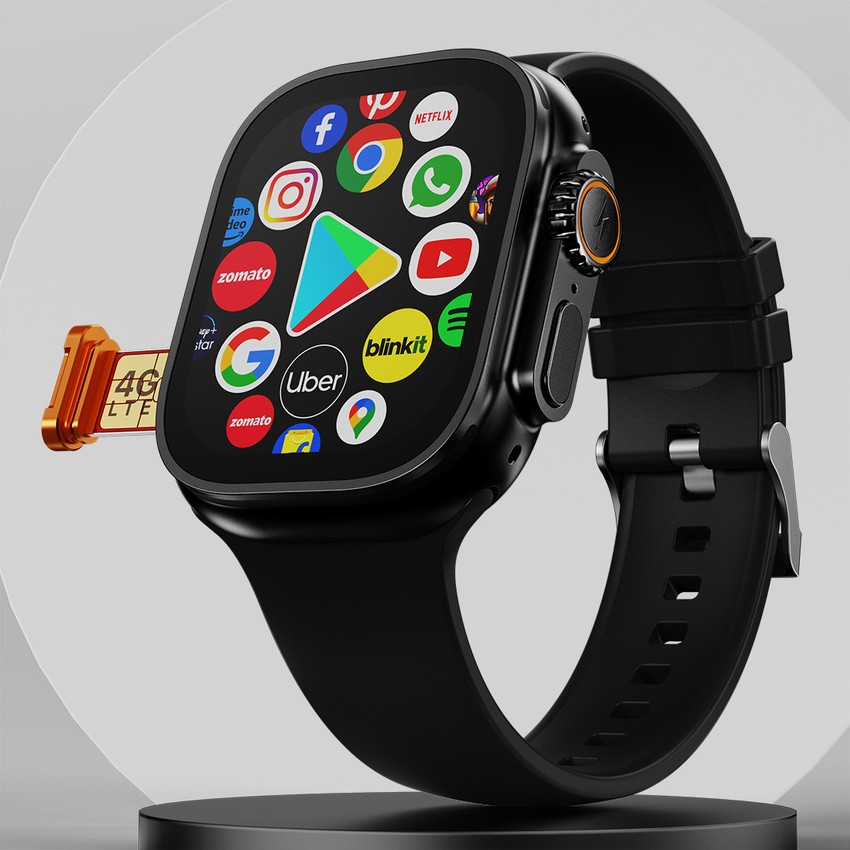 Fire Boltt Oracle WristPhone 4G SIM LTE WiFi Android OS Play