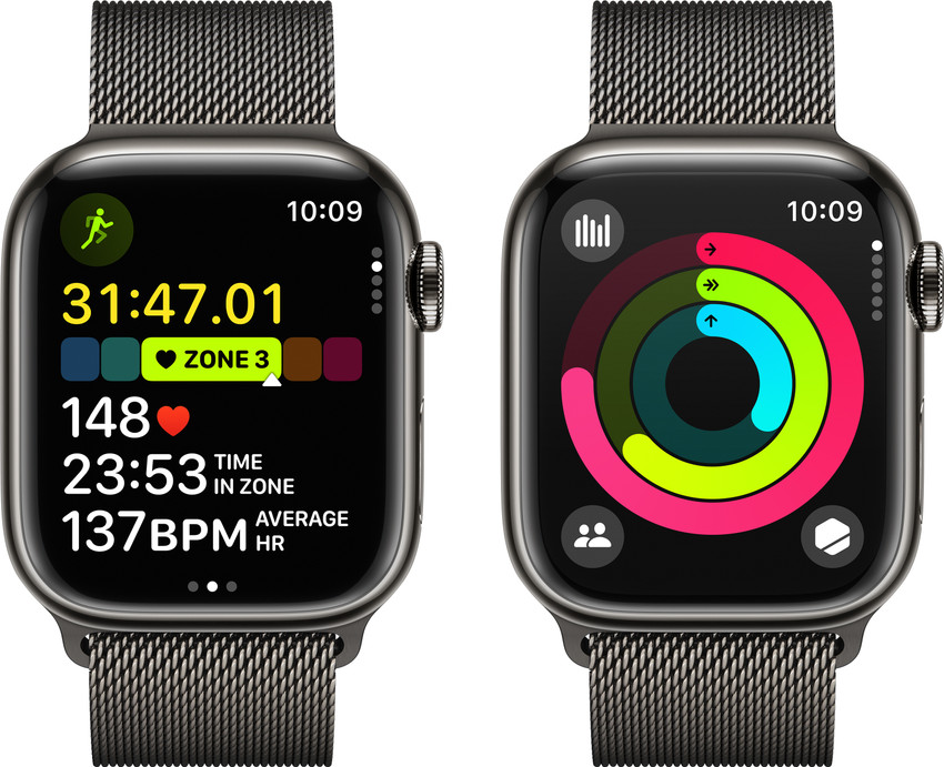 アップルウォッチ　シリーズ9 45mm Apple Watch Series 9（GPS + Cellularモデル）- 45mmシルバー