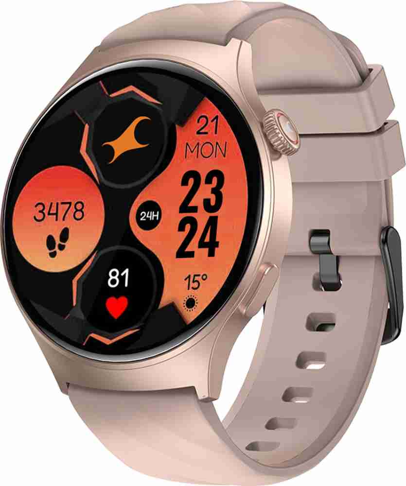 TITAN Evoke Smartwatch with Bluetooth Calling (36.32mm AMOLED Display, IP68  Water Resistant, Blue Strap)