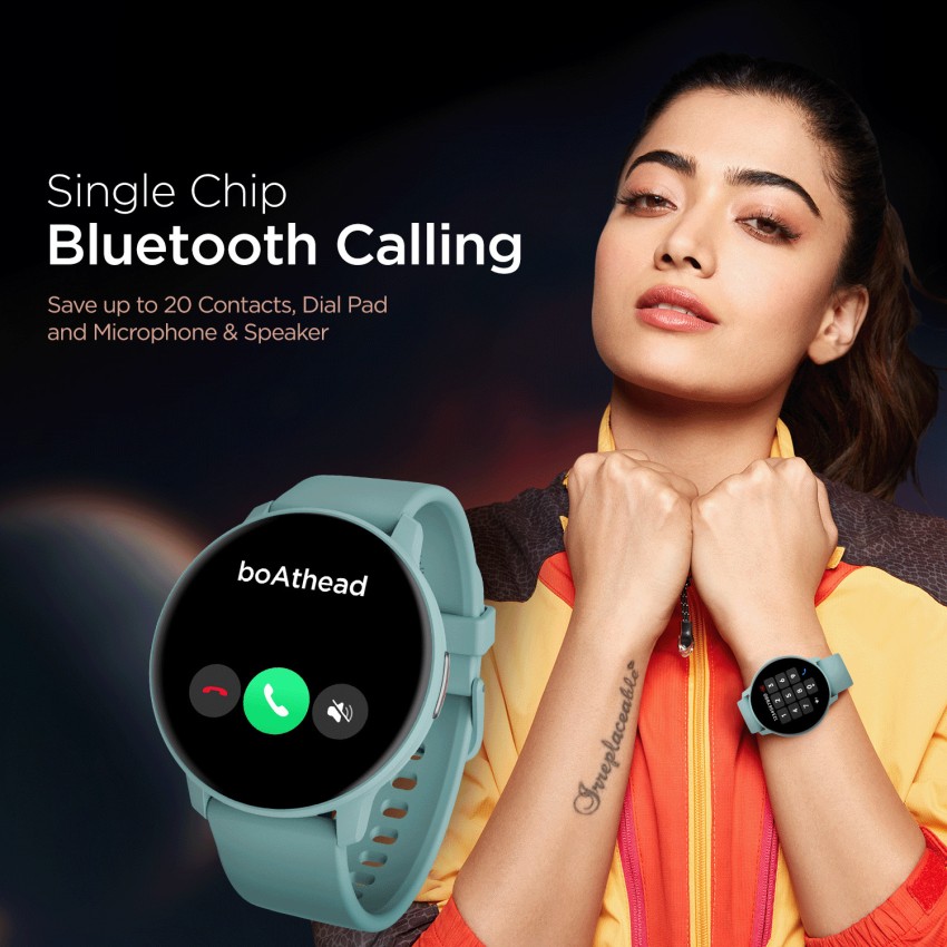 boAt Lunar Connect Plus - Round Dial Bluetooth Calling Smartwatch with AI  Noise Cancellation