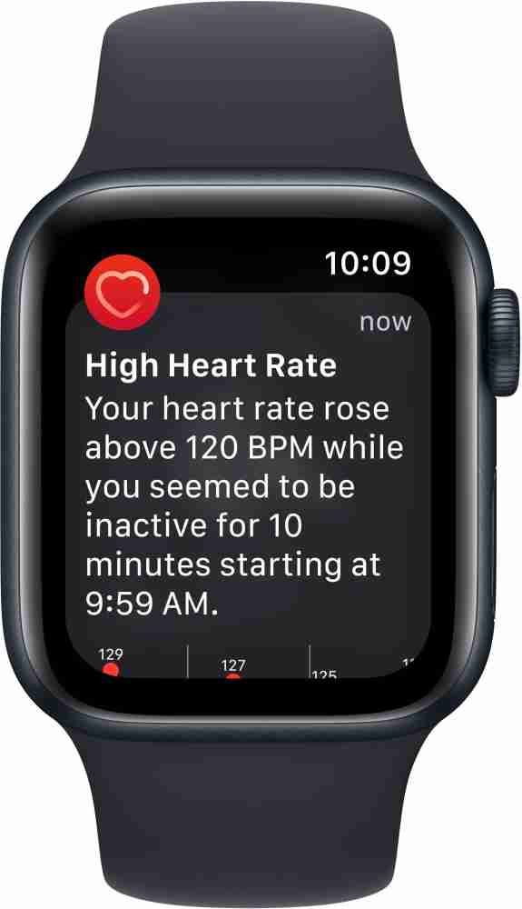 High heart rate discount warning apple watch