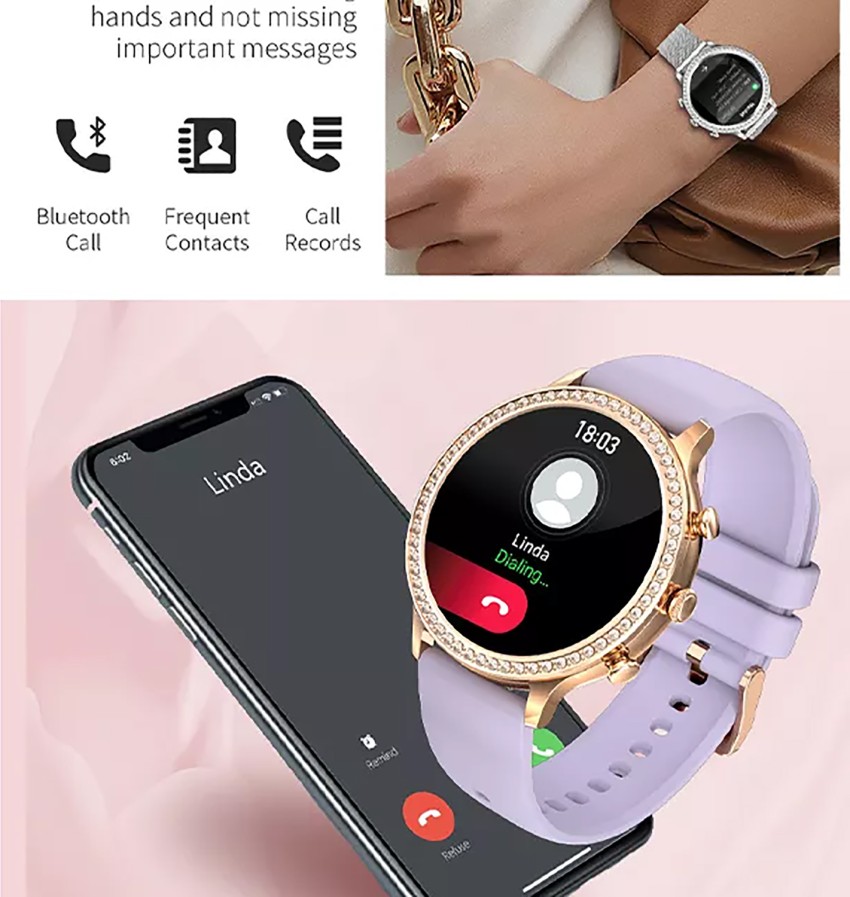 RELOJ INTELIGENTE (MUJER)- SMART WATCH DTS DIAMOND(™) – Chicstyleperu