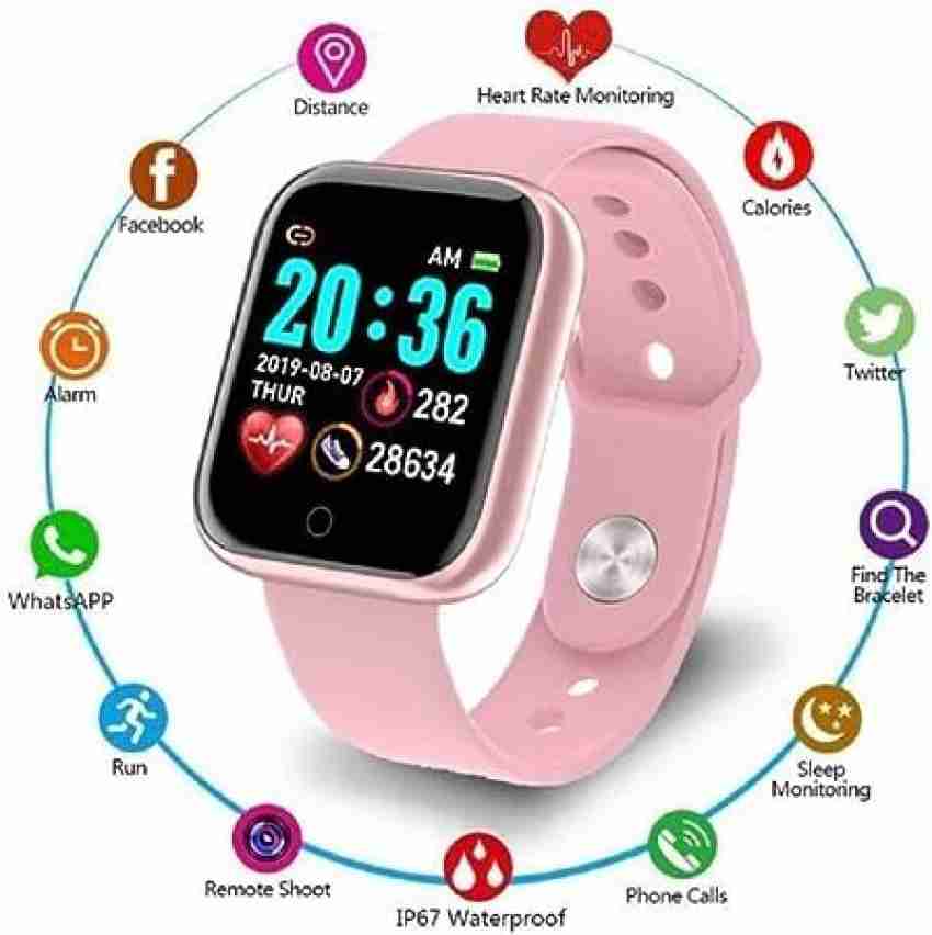 Pink smart discount watch for girls