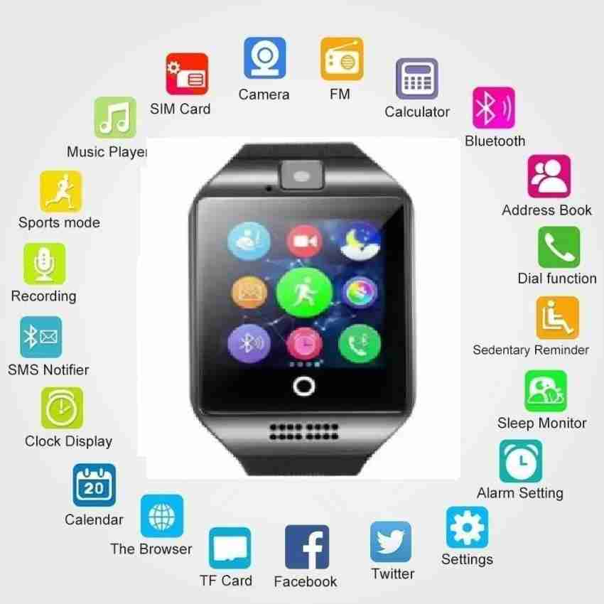 Q18 smartwatch store sim card setup