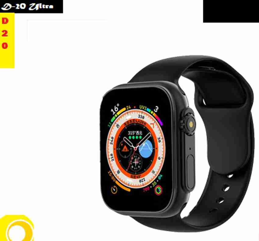 Bymaya W36 D20 ULTRA HEARTBEAT COUNT SMARTWATCH BLACK PACK OF 1 Smartwatch Price in India Buy Bymaya W36 D20 ULTRA HEARTBEAT COUNT SMARTWATCH BLACK PACK OF 1 Smartwatch online at Flipkart