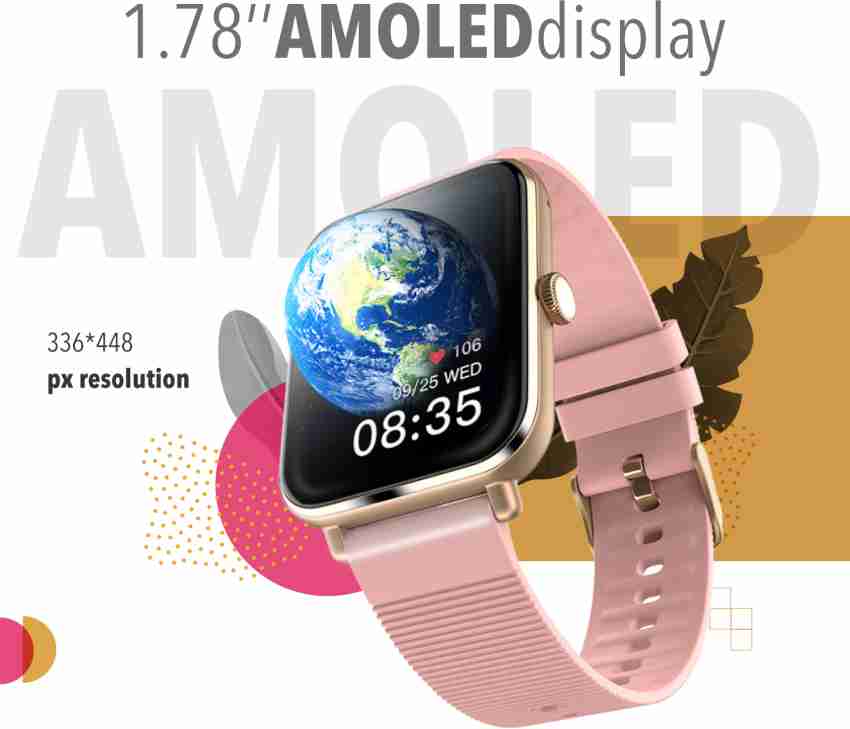 Smartwatch P80 Rosa - Original App Da Fit + Touch Screen +