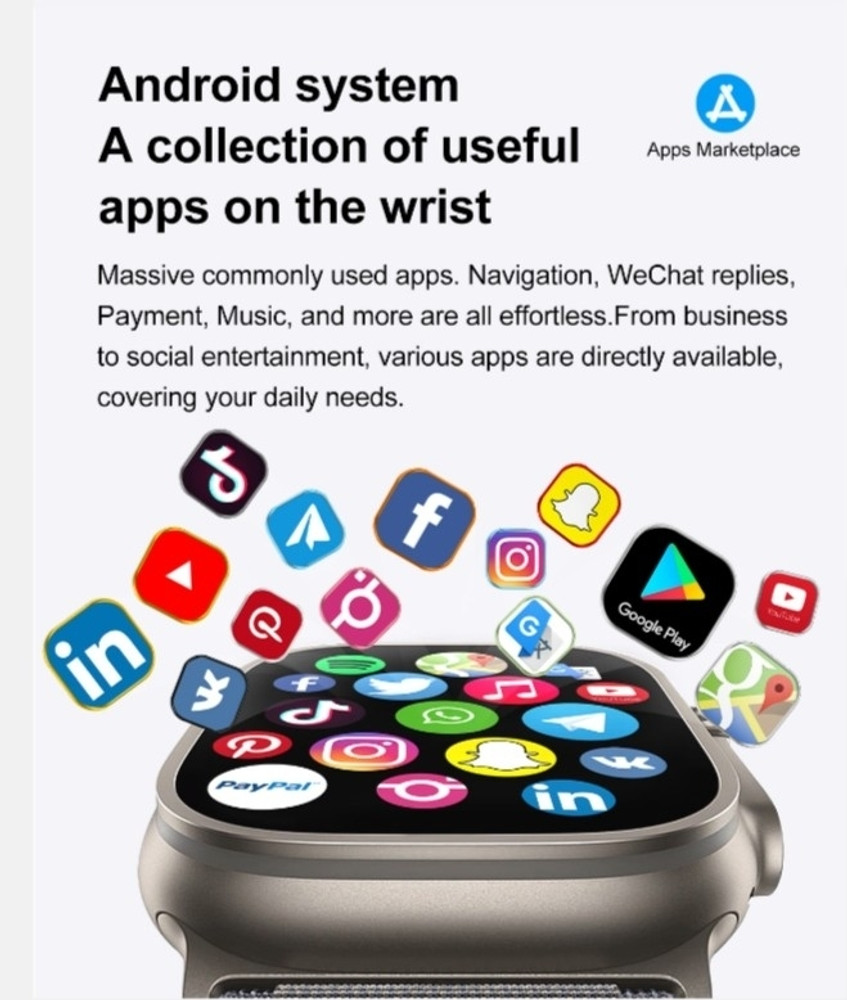 Shreyansh Latest DT Ultra 2 (2024 Version), Android Smartwatch, 2GB+16GB AMOLED, GPS, WIFI Smartwatch Price in India - Buy Shreyansh Latest DT Ultra 2 (2024 Version), Android Smartwatch, 2GB+16GB AMOLED, GPS, WIFI Shreyansh Latest DT Ultra 2 (2024 Version), Android Smartwatch, 2GB+16GB AMOLED, GPS, WIFI Smartwatch Price in India - Buy Shreyansh Latest DT Ultra 2 (2024 Version), Android Smartwatch, 2GB+16GB AMOLED, GPS, WIFI