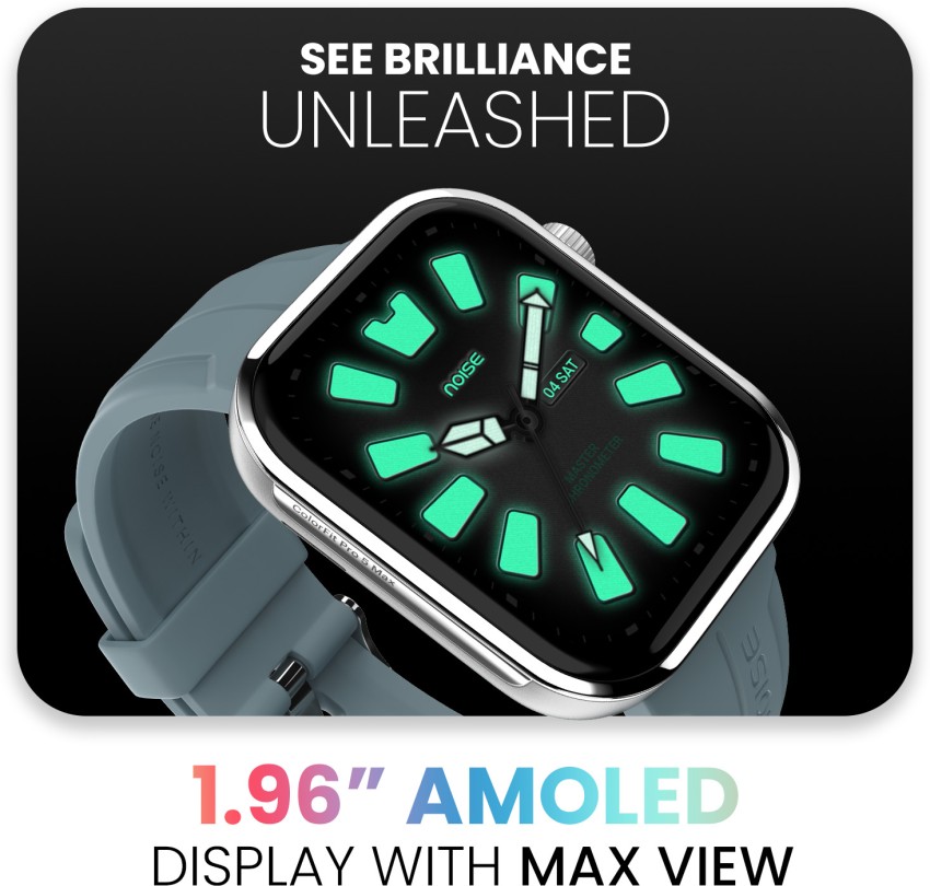 Noise Pro 5 Max 1.96 AMOLED Display Post Workout Analysis DIY Watch face BT Calling Smartwatch