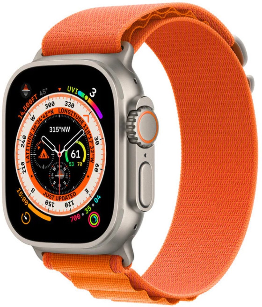 Apple Watch Ultra [GPS + Cellular 49mm] Smart Watch w/Rugged Titanium Case  & Midnight Ocean Band. Fitness Tracker, Precision GPS, Action Button
