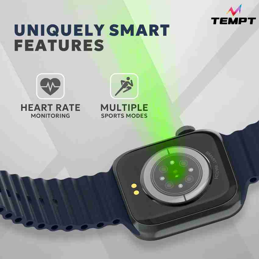 TEMPT Verge X Full Touch Unisex Smart Watch SpO2 Function