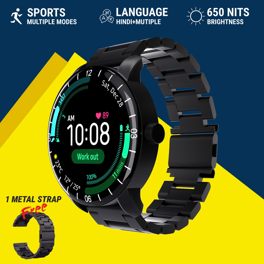 Unix Storm 1.43 AMOLED Round Dial BT calling Multiple Sports Modes Make In India Smartwatch Price in India Buy Unix Storm 1.43 AMOLED Round Dial BT calling Multiple Sports Modes Make