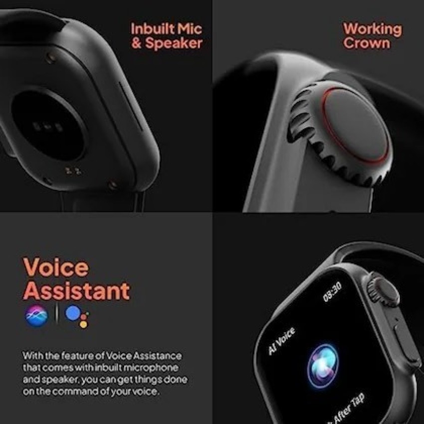 Android watch with speaker and outlet microphone