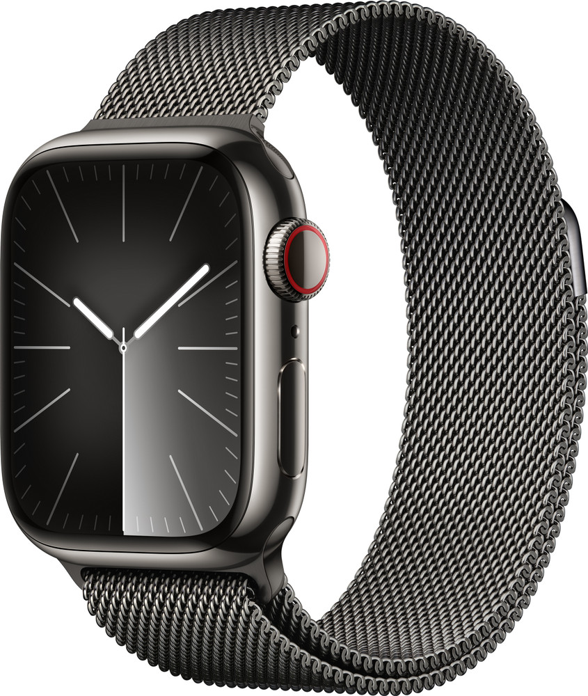 Apple Watch Series 9 GPS + Cellular 41mm Graphite Case & Graphite 