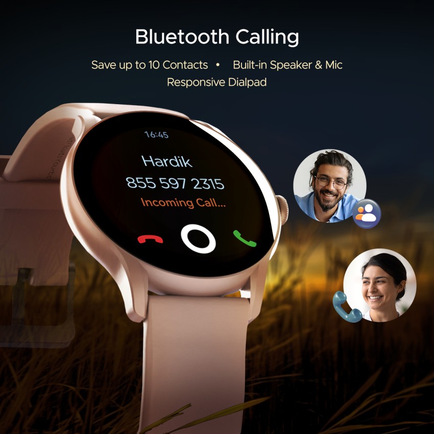 boAt Lunar Connect Plus - Round Dial Bluetooth Calling Smartwatch