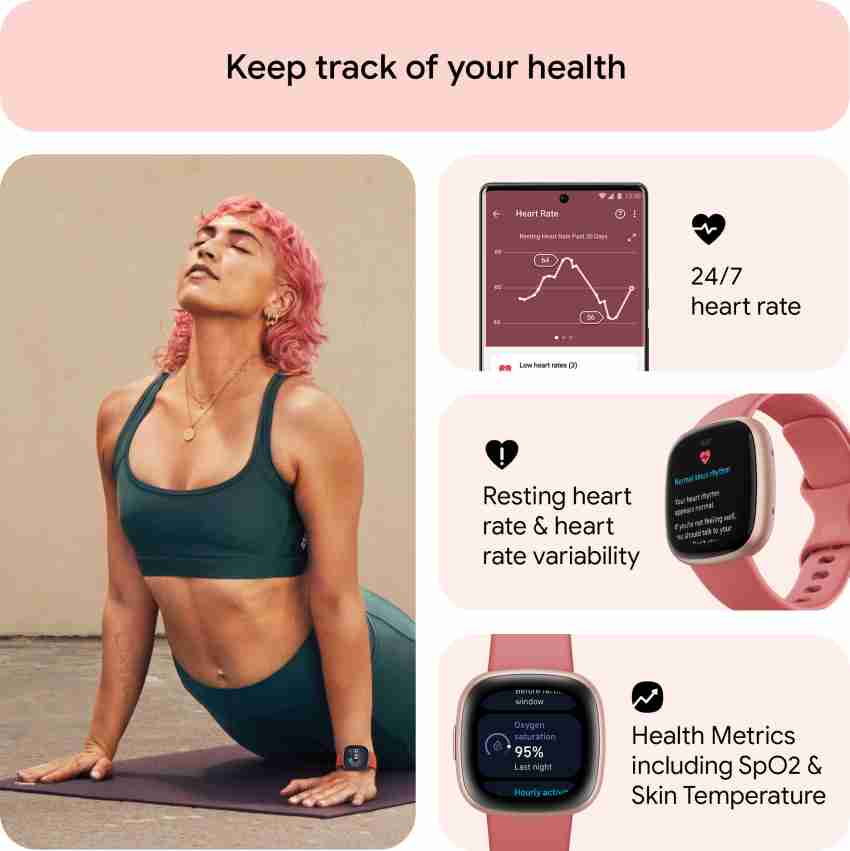 Fitbit versa 2025 3 rosa