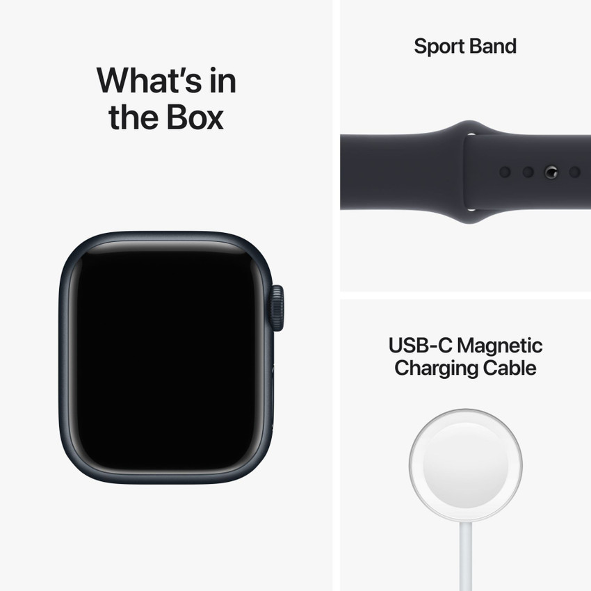 Apple Watch Series 8, 41mm GPS + Cellular ECG app, Temperature 
