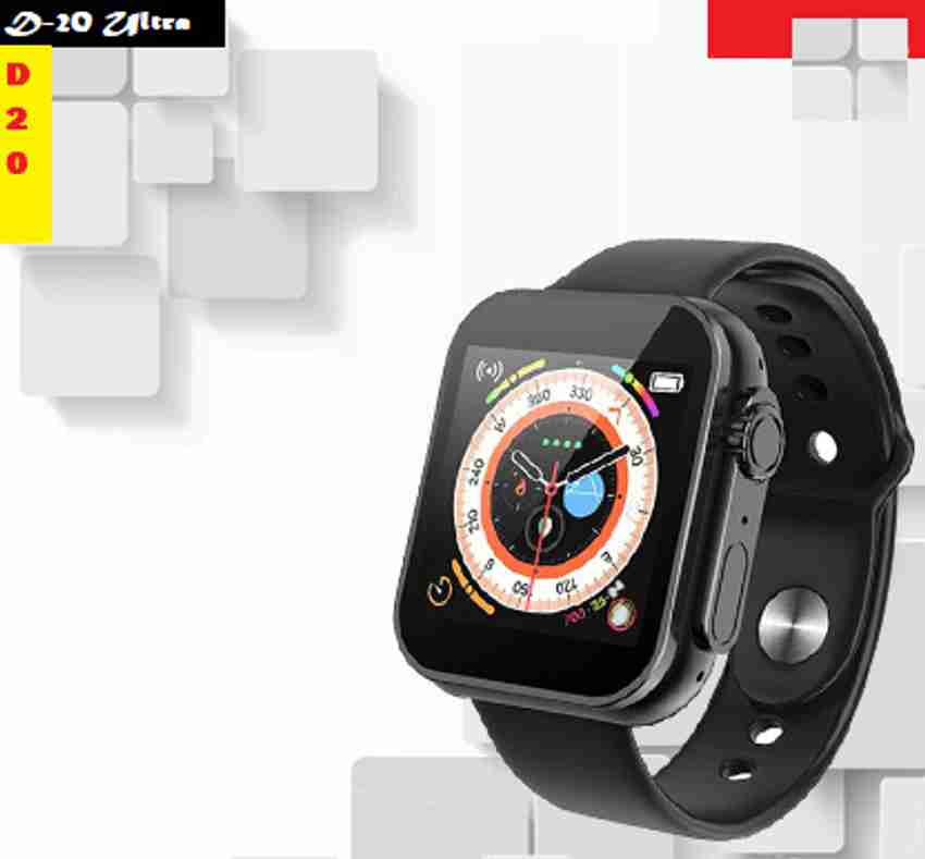 Bymaya W483 D20 ULTRA HEARTBEAT COUNT SMARTWATCH BLACK PACK OF 1 Smartwatch Price in India Buy Bymaya W483 D20 ULTRA HEARTBEAT COUNT SMARTWATCH BLACK PACK OF 1 Smartwatch online at Flipkart