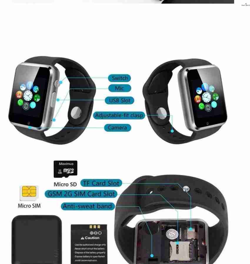 Bluetooth smart wrist watch a1 gsm phone for android samsung iphone man women best sale
