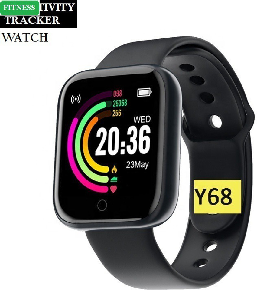YKARN D23 A1 ULTRA STEP COUNT MULTI SPORTS SMART WATCH BLACK