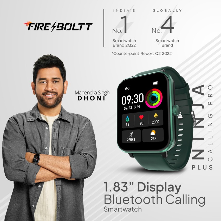 Fire-Boltt Ninja Calling Pro Plus 46.5mm (1.83) Display Bluetooth Calling,  AI Voice Smartwatch Price in India - Buy Fire-Boltt Ninja Calling Pro Plus  46.5mm (1.83) Display Bluetooth Calling, AI Voice Smartwatch online