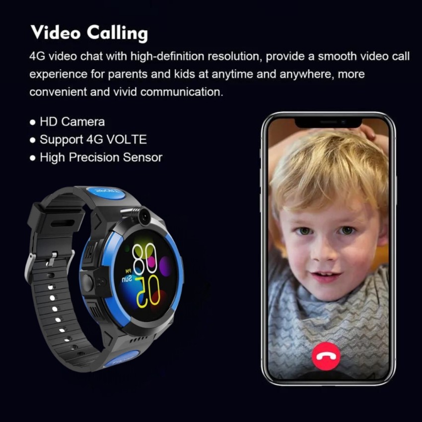 Helett Kids Watch live Tracking Nano 4G SIM 2 way Video Audio call MIC And  SOS Button Smartwatch Price in India - Buy Helett Kids Watch live Tracking  Nano 4G SIM 2