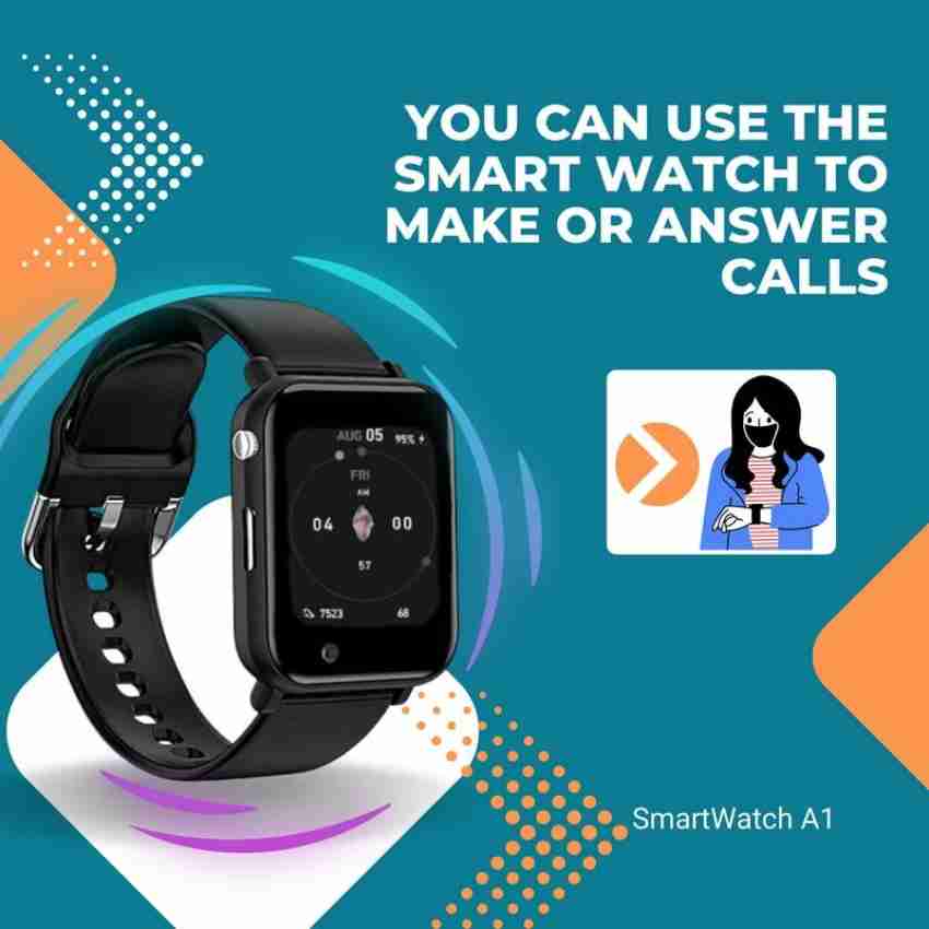 MOBIT A1 Supporting 4G/5G Sim Smartwatch Price in India - Buy