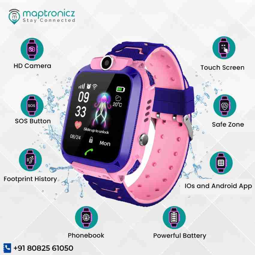 maptronicz GPSKids Tracker Smart Watch with Calling functionAccurate Live  LocationTracking Smartwatch Price in India - Buy maptronicz GPSKids Tracker  Smart Watch with Calling functionAccurate Live LocationTracking Smartwatch  online at